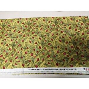 1 Yard Cotton Fabric Lady Bug Patt# BTR 5486 Blank Textiles for quilting or sew